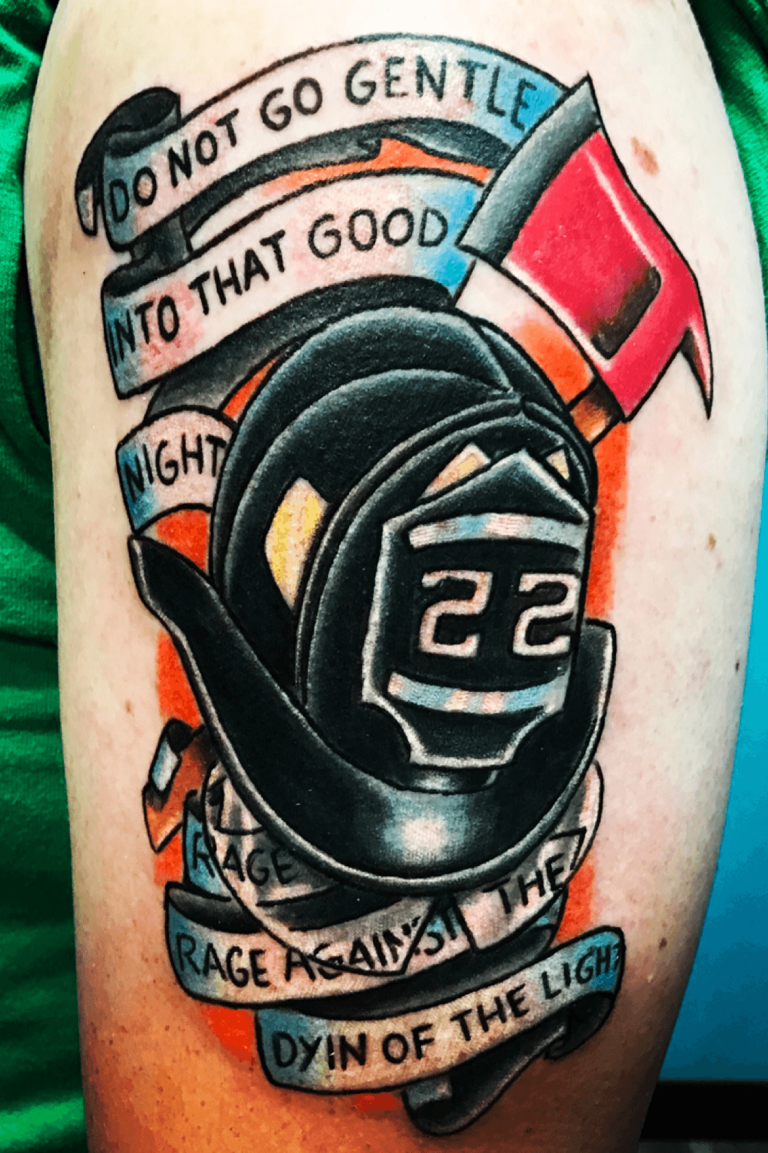 Firefighter American traditional  Fireman tattoo Tattoos Geometric tattoo  arm