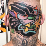 #BackofHead #scalp #tiger #angrytiger in #color by #tattooartist #daveeblows @daveeblows 