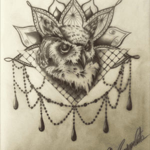 #theend #tattoo #sketch #my #art#owl#mandala#sardinia#sardegna #veronica