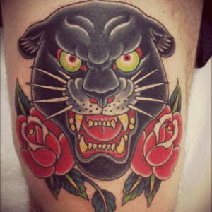 #wannahave #panthertattoo #oldschooltraditional 