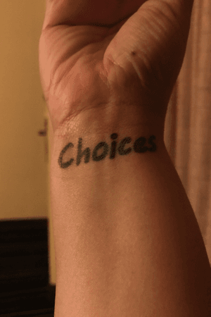 This is somerhing thst my trainer has always reminded of. We have Choices!!! Our choces are our own 
