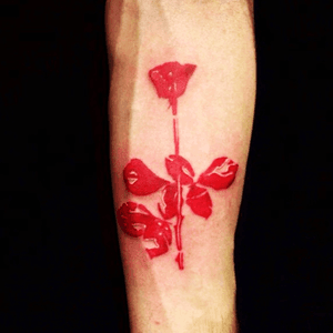 My first tattoo. Dedicated to my favorite band Depeche Mode. #depechemode 