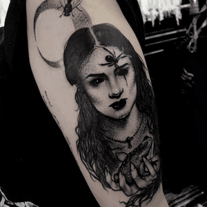 Based on Mary Sibley from the show "Salem" Done By Ryan Murray from Black Veil Tattoo in Beverly MA #salem #SalemMassachusetts #blackandgrey #blackandgreytattoo #BlackVeilStudio #blackveiltattoo #ryanmurray 