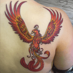 My precious phoenix. For everything i survived! #tattoo #phoenix #PhoenixTattoo #colortattoo #mythology #girl 