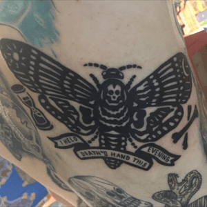 I held Death's hand this evening #theamityaffliction #deathmothtattoos #DeathMothTattoo #deathmoth #HeavyMetalTattoos #heavy#HeavyMetal 