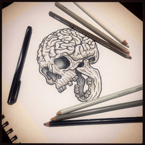 #brainskull #pestattoo #sketch 