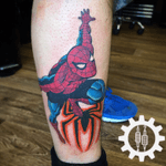 #spiderman #tattoo #marvel #comic #art #ink #colour #spidey #bright #thevault 