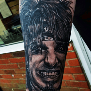 My new ink from Gavin Clarke at Obsession Tattoo in Ipswich UK. Its of the amazing Nikki Sixx and was a cover up of an awful "scratcher" tattoo 