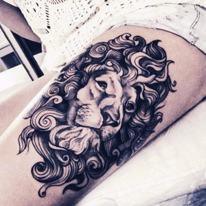 Love lion tattoos! This one is awesome