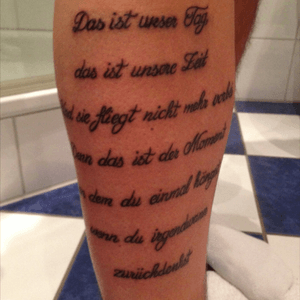 Lyrics from Das ist unser Tag by Die Toten Hosen done by Michi at Unique Style Guetersloh #dietotenhosen #rocknroll #lyrics 