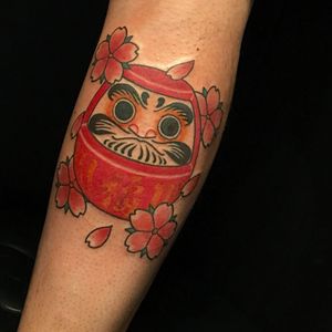 Daruma tattoo - Healed rat king. Man I love doing weird