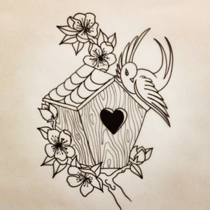 I would love ami james to do this design on my leg this is to represent my grandad he used to make bird boxes and gave them to local petshops to sell. #dreamtattoo