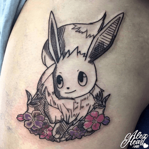 #small #cute #eevee #sketch #pokemon #tattoo by Alex Heart@thisisalexheartWww.alexheart.com