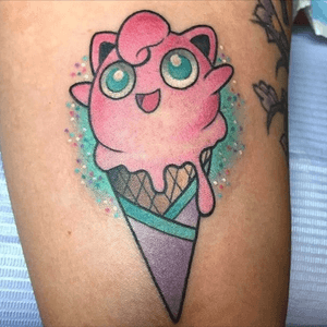 Jigglypuff Pokemon ice cream cone #icecream #Pokemon 