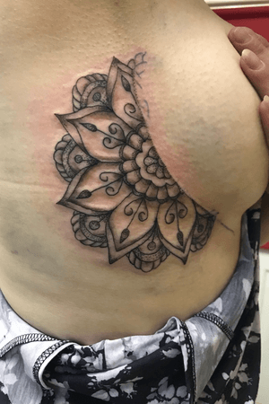 1st side boob tattoo iv ever done 