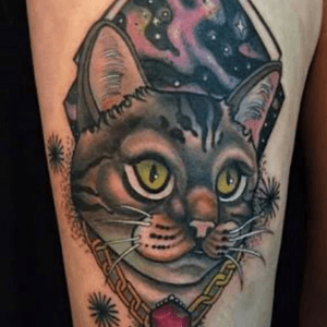#megandreamtattoo #meganmassacrecontest I'd love to see one of my cats stylized, and with an eye patch to symbolize my female cat that doesn't have an eye and all the injuries my cats had before coming do my home. Please, Megan!!