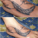 #love #hana black and gray tattoo 👍👌