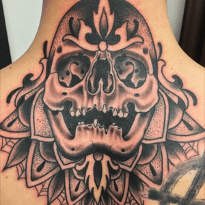 Josh at salvation tattoo in Richmond killed it with his awesome take on a manndala! 