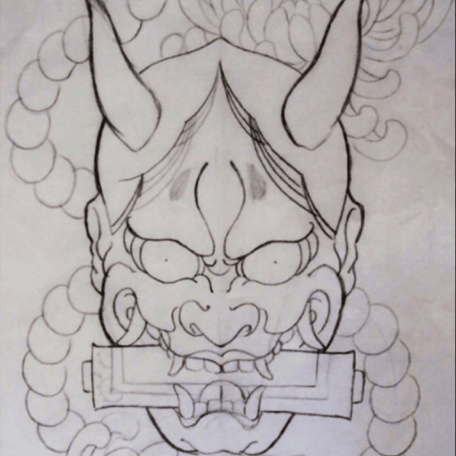 Might have found another #dreamtattoo #oni #yokai #mask #japanese 