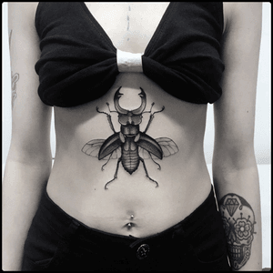 #totemica #tunguska #black #lucanuscervus #stagbeetle #insect #entomology #tattoo #originalsintattooshop #verona #italy #blacktattooart #tattoolifemagazine #tattoodo #blackworkers #blackwork 