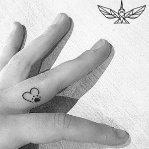 #heart #pawprint #paw #dogprint by #tattooartist #finelinetattoos @fine.line.tattoos 