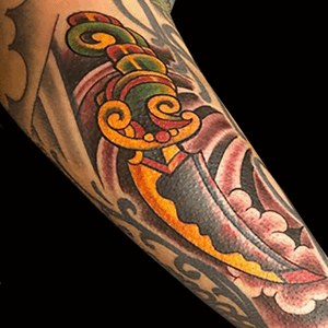 Tattoo by Lark Tattoo artist/owner Bruce Kaplan. See more of Bruce's work here: http://www.larktattoo.com/long-island-team-homepage/bruce/.. . . .#colortattoo #dagger #daggertattoo #colorbomb #colorbombtattoo #tattoo #tattoos #tat #tats #tatts #tatted #tattedup #tattoist #tattooed #inked #inkedup #ink #tattoooftheday #amazingink #bodyart #tattooig #tattoosofinstagram #instatats  #larktattoo #larktattoos #larktattoowestbury #westbury #longisland #NY #NewYork #usa #art