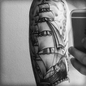 #ship #work #finish #tattoo #paris #artist #love #sea #best #eyetattoo 