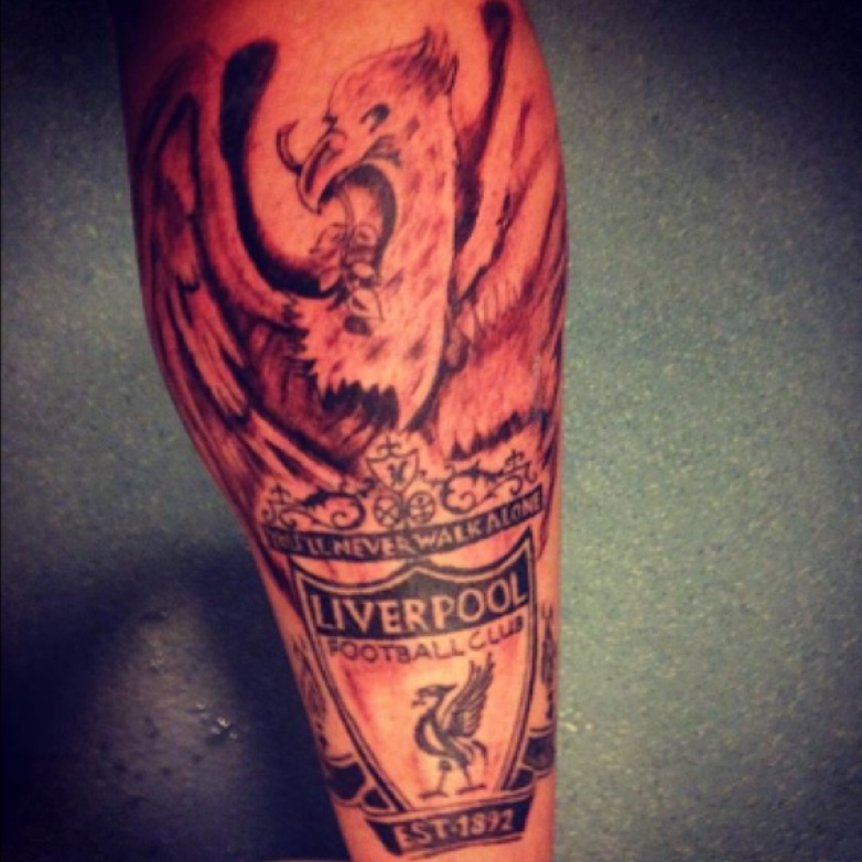 Irish Street Tattoo Liverpool FC YNWA Back  IRISH ST TATTOO