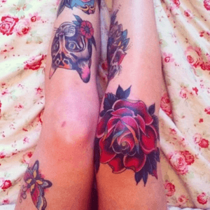 Rose and other individual tattoos #rose #tattoos 