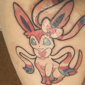 One of my latest, done for my 20th birthday  #pokemon #sylveon
