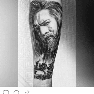 The sleeve is getting there👍Our Norwegian viking Lasse Matberg, soon i will be finished with Ragnar Lotbrok on the inside ofmy upper arm.