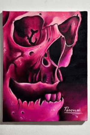 Skull - oil on canvas - oleo sobre tela