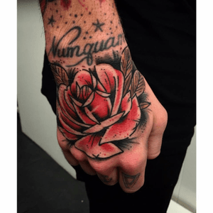 Sketch style rose by Aaron Breeze, Life and Death Tattoos, Shrewsbury - England. 