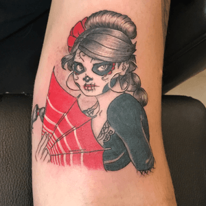 Maria from the comic Deadly class . Ink by Elias Gambit Melendez from Davinci tattoo in merritt island , fl