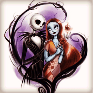 #megandreamtattoo Would love Megan to tattoo my faves Jack and Sally on me #jackandsally #love 