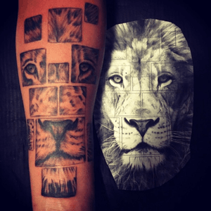 #Lion #mybody #puzzletattoo #JeisonTaquez #jean_tattoart #