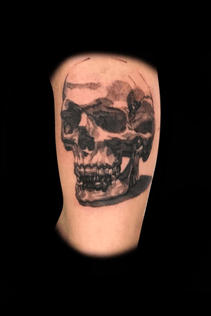 @gabrieldiasm #skull #skulltattoo #realism #tatuadoresbrasileiros
