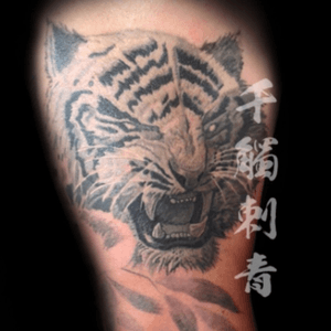 White Tiger tattoo by Oliver Wong