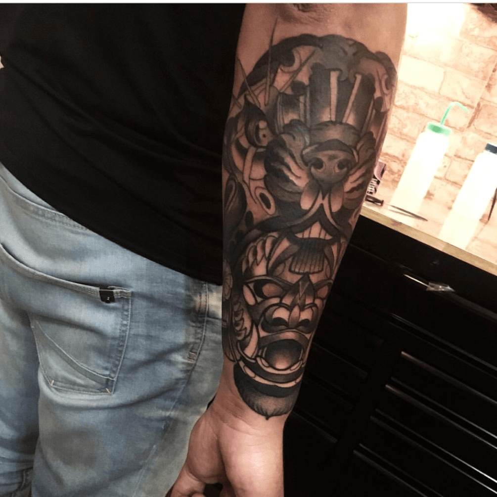 Forbidden Images Tattoo Art Studio : Tattoos : Half-Sleeve : Jaguar Tattoo