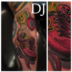 Sneaker and semore stench by DJ Tambe @ bad apple tattoo in las vegas NV 