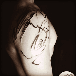 Very cool #abstract #lines #shouldertattoo 
