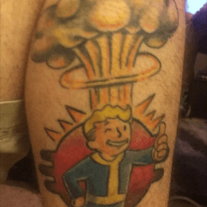 my fallout tattoo done by bettlejuice