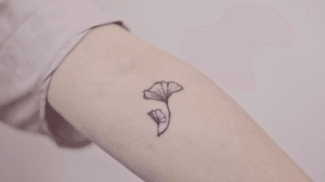 :: handpoked tattoo :: ginkgo
