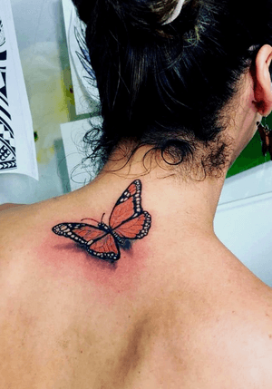 My first butterfly tattoo work