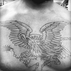 Good start on this chest piece, it was a walk-in! 