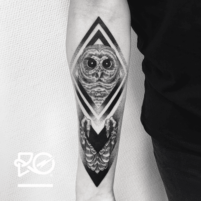 By RO. Robert Pavez • Mexican Owl • Studio Nice Tattoo • Stockholm - Sweden 2017 • #engraving #dotwork #etching #dot #linework #geometric #ro #blackwork #blackworktattoo #blackandgrey #black #tattoo #fineline #owltattoo 