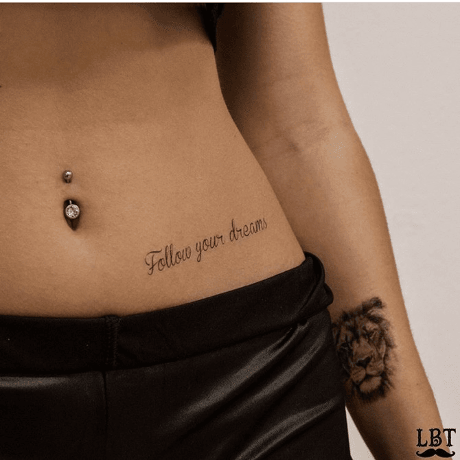 side belly tattoos for girls