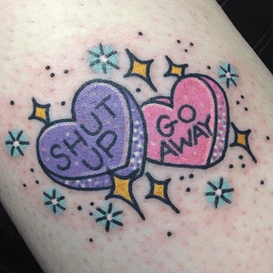 Candy Heart tattoos #Tumblr #Hearts #candy 
