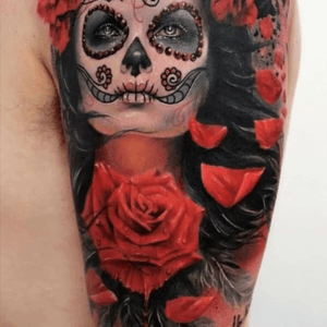 #dayofthedead #megandreamtattoo #meganmasaacre I would love this on the side of my thigh or calf! 