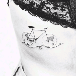 Luiza.blackbird #luiza #delicate #simplistic #bicycle #earth #map 